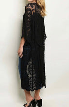 Avia Lace Duster- Black