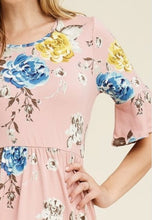 Giselle Floral Dress- Blush