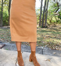 Josie Premium Pencil Skirt- Mustard