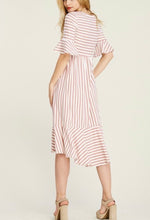 Ella Striped Dress- Black